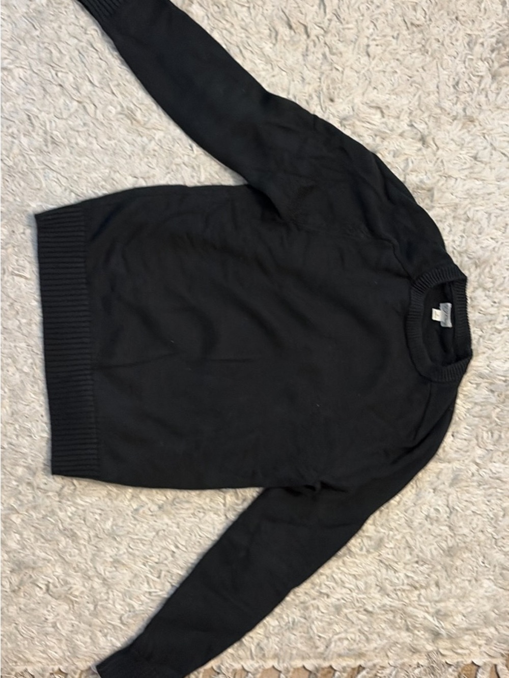 J. Crew Heritage Cotton sweater, black size S